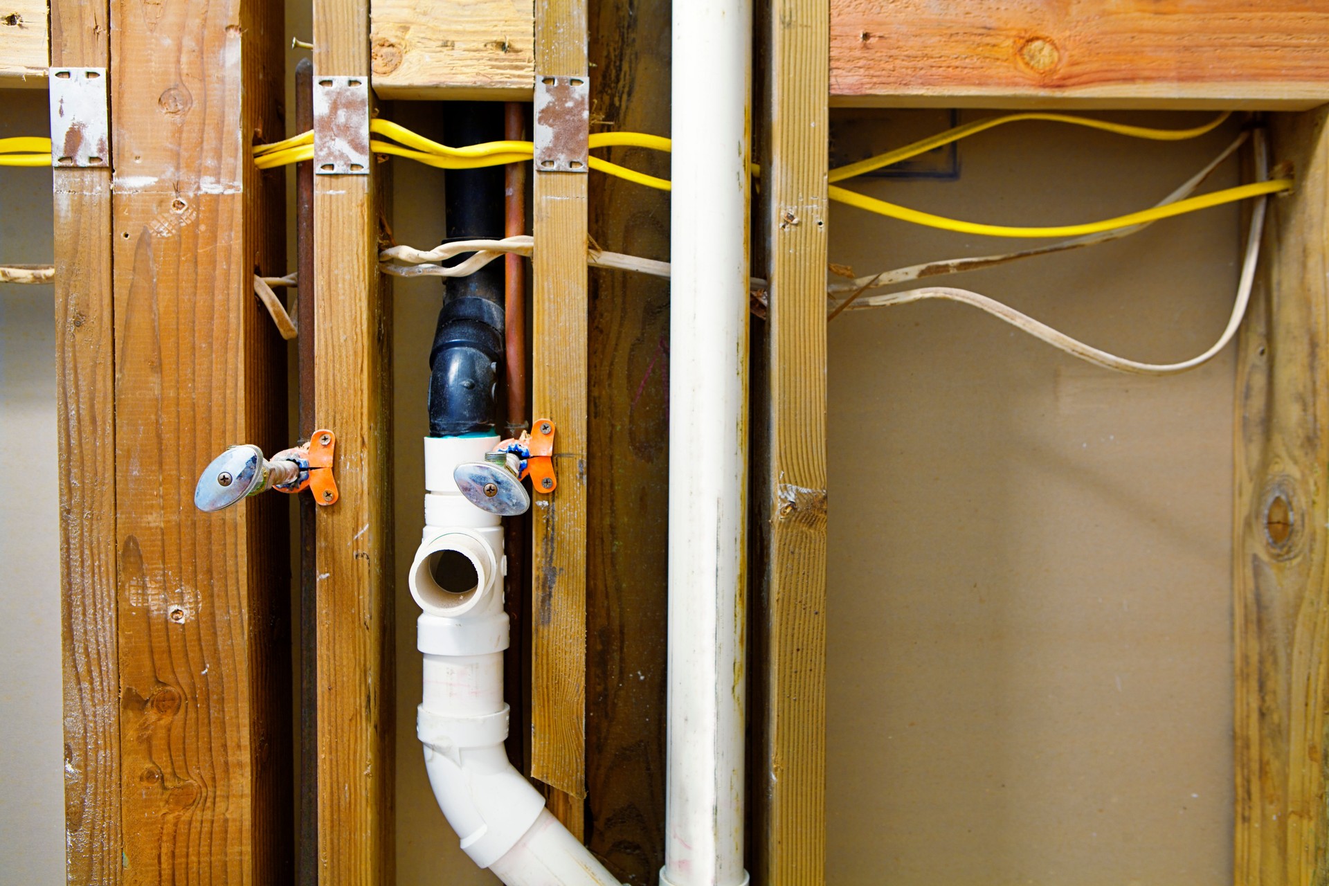 Rough-in Plumbing and Electrical Installation in Home Remodeling Project