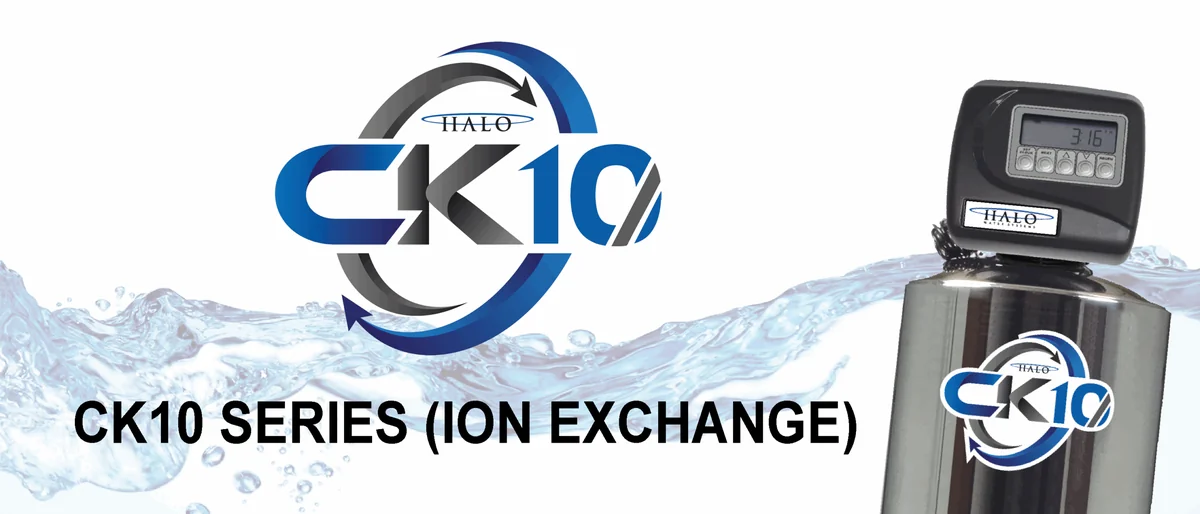 HALO Soft CK10 water softener product illustration.